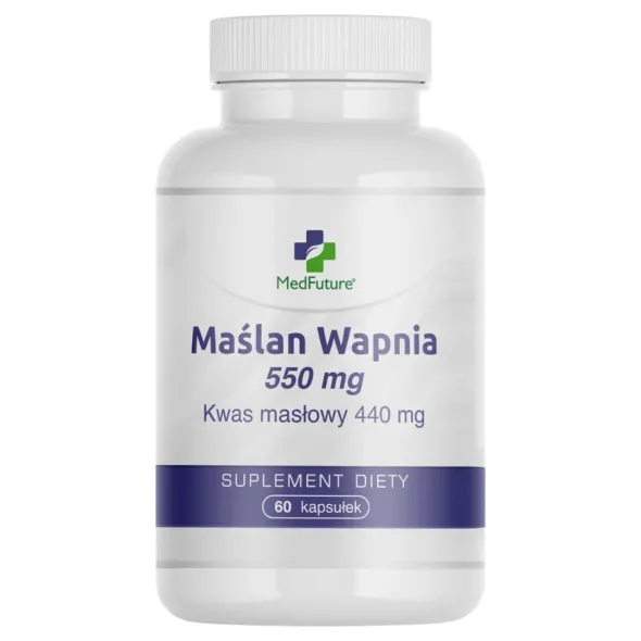 MEDFUTURE Maślan Wapnia 550 mg 60 kaps