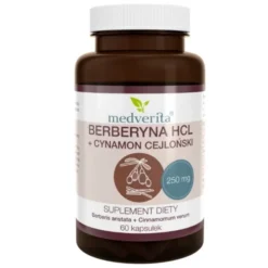 MEDVERITA Berberyna 250mg + Cynamon 60 kaps