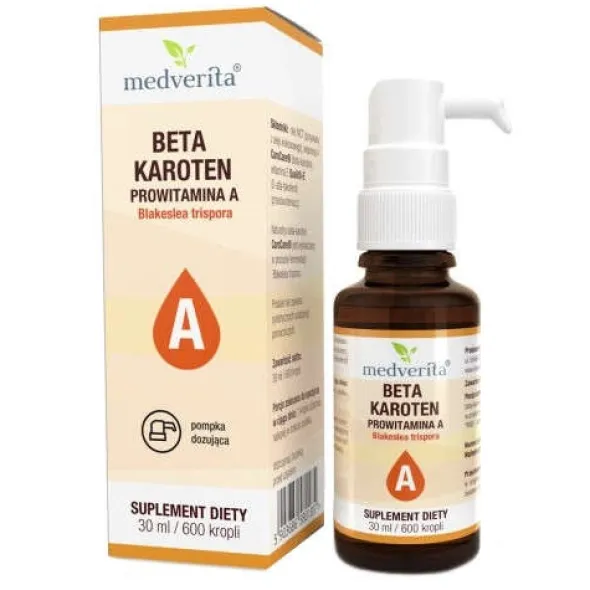 MEDVERITA Beta-Karoten CaroCare® Prowitamina A 30ml/ 600 kropli