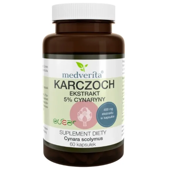 MEDVERITA Karczoch Ekstrakt 5% z Cynaryny 120 kaps