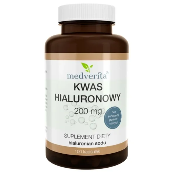 MEDVERITA Kwas Hialuronowy 200 mg 100 kaps