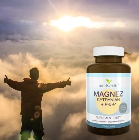 MEDVERITA Magnez Cytrynian + P-5-P 100 kaps