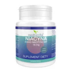 MEDVERITA Niacyna Kwas Nikotynowy 16mg 250 g