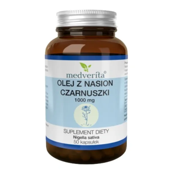 MEDVERITA Olej z Nasion Czarnuszki 1000 mg 50 kaps