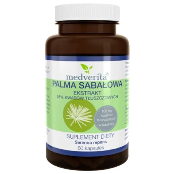 MEDVERITA Palma Sabałowa 25% Kwasów Tłuszczowych 60 kaps