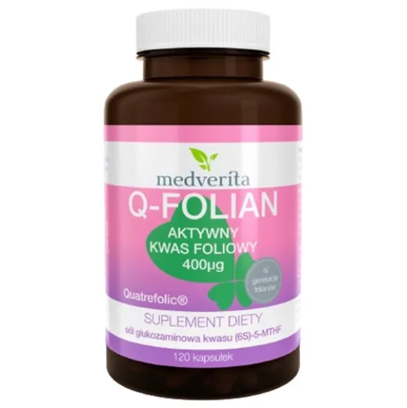 MEDVERITA Q-Folian Quatrefolic 400mcg 120 kaps