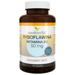 MEDVERITA Ryboflawina Witamina B2 50mg 180 kaps