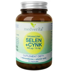 MEDVERITA Selen Organiczny 200mcg + Cynk 15mg 60 kaps
