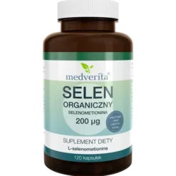 MEDVERITA Selen Organiczny Selenometionina 200mcg 120 kaps