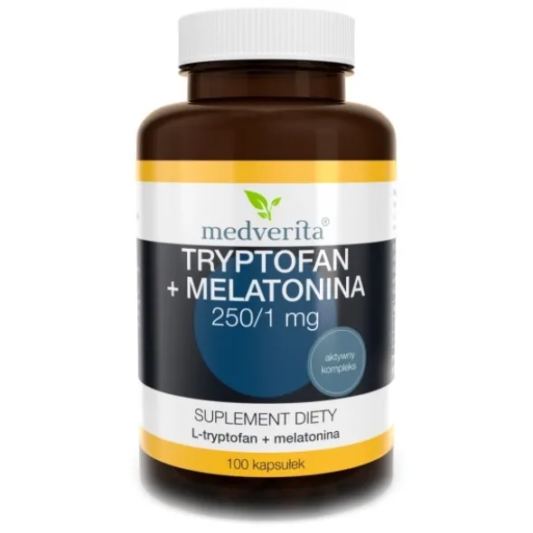 MEDVERITA Tryptofan + Melatonina 100 kaps