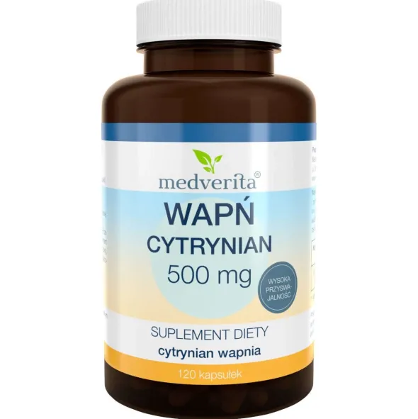 MEDVERITA Wapń Cytrynian 120 kaps