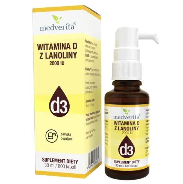 MEDVERITA Witamina D3 2000 IU w Kroplach 30 ml