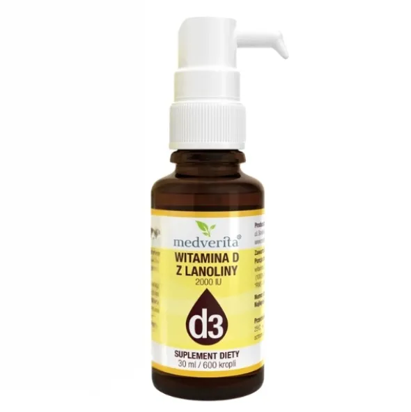MEDVERITA Witamina D3 2000 IU w Kroplach 30 ml