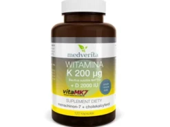 MEDVERITA Witamina K VitaMK7 200µg + D 2000 IU 120 kaps