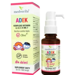 MEDVERITA Witaminy ADEK dla dzieci 30 ml/600 kropli