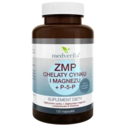 MEDVERITA ZMP Chelaty Cynku i Magnezu + P-5-P 120 kaps