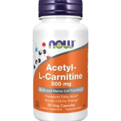 NOW FOODS Acetyl L-Karnityna HCI 500mg 50 vkaps