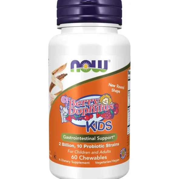 NOW FOODS BerryDophilus Kids Probiotyk dla dzieci 60 tabl