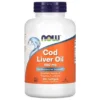 NOW FOODS Cod Liver Oil - Tran 650mg 250 kaps