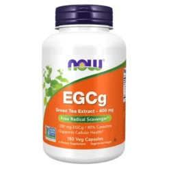 NOW FOODS EGCg Green Tea Extract - Zielona Herbata ekstrakt 400 mg 180 kaps