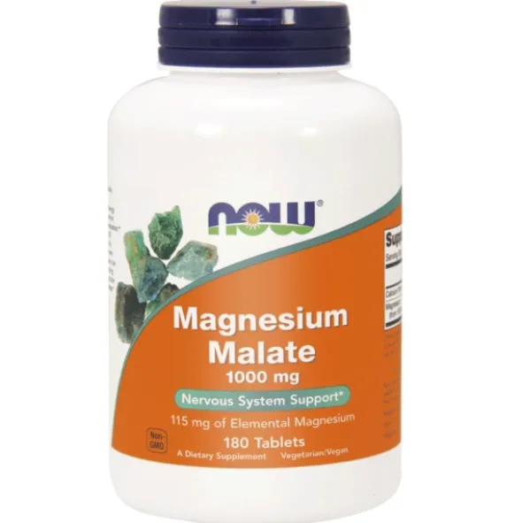 NOW FOODS Jabłczan Magnezu 180 tabs