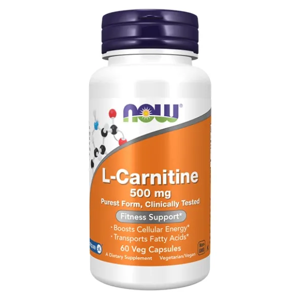 NOW FOODS L-Karnityna 500mg 60 vkaps