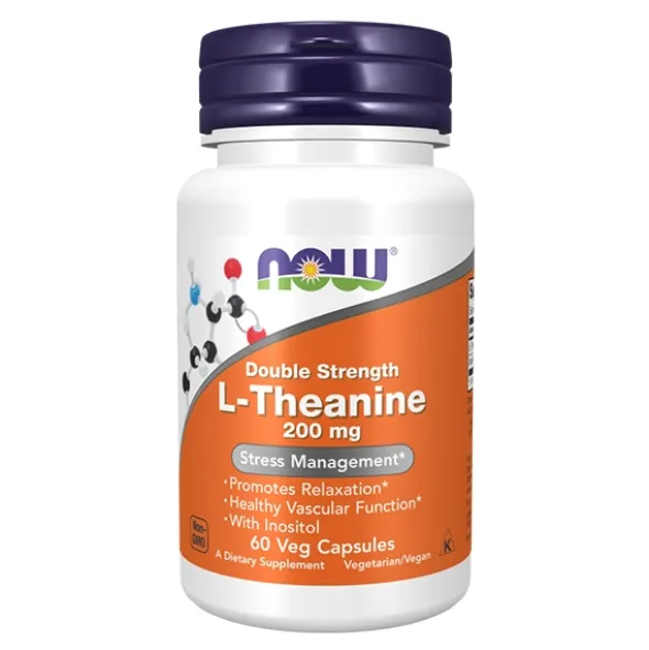 NOW FOODS L-Teanina 200 mg 60 kaps