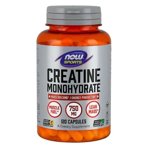 NOW FOODS Monohydrat Kreatyny 750 mg 120 kaps