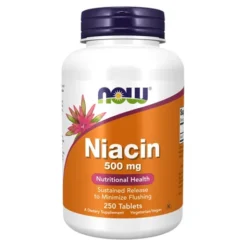 NOW FOODS Niacyna Witamina B3 500mg 250 tabl