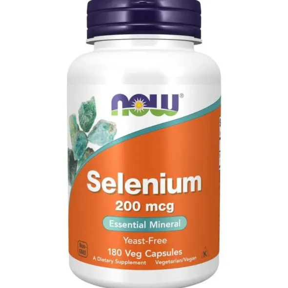 NOW FOODS Selenium - Selen 200mcg 180 vkaps