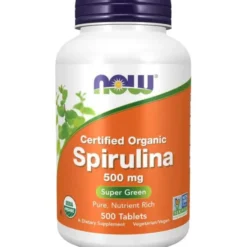 NOW FOODS Spirulina 500mg 500 tabl