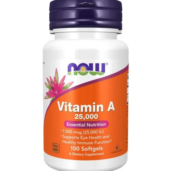 NOW FOODS Witamina A 25 000 IU 100 kaps