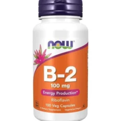 NOW FOODS Witamina B2 - Ryboflawina 100 mg 100 kaps
