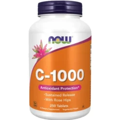 NOW FOODS Witamina C 1000mg z Dziką Różą 250 tabl