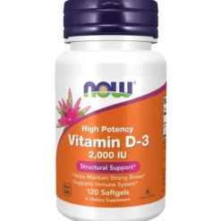 NOW FOODS Witamina D3 2000IU 120 kaps