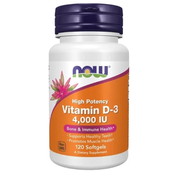 NOW FOODS Witamina D3 4000 iu 120 kaps