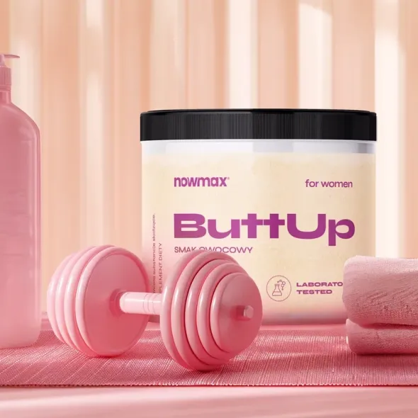 nowmax® BUTT UP 300 g + Zestaw 4 Gum Oporowych Fitness Band