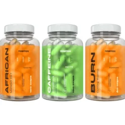 nowmax®Caffeine 200mg 100 kaps + nowmax® Burn Cutting Thermo 60 kaps + nowmax® African Mango 20:1 1200mg 100 kaps