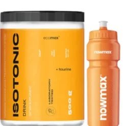 nowmax® Isotonic Drink 500 g + nowmax® Bidon 750 ml Clear