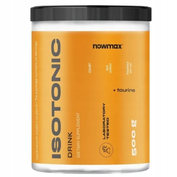 nowmax Isotonic Drink 500 g + nowmax® Bidon 900 ml Clear
