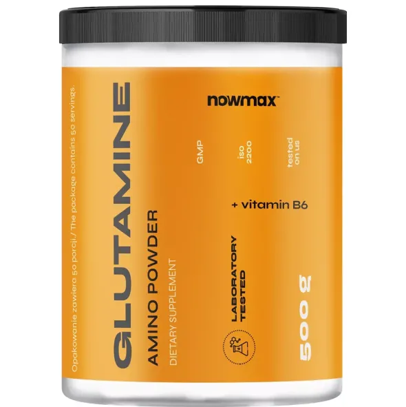 nowmax® L-Glutamine 500 g + nowmax® Vitamin C 500 g