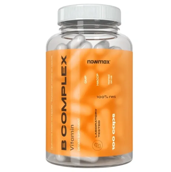 nowmax® Maca Ekstrakt 10:1 500mg 100 kaps+ nowmax® B Complex 100 kaps+nowmax® BUTT UP 300 g