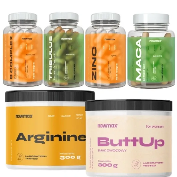 nowmax® Zinc 15mg 100 kaps + Zestaw Naturalnej Energii i Testosteronu