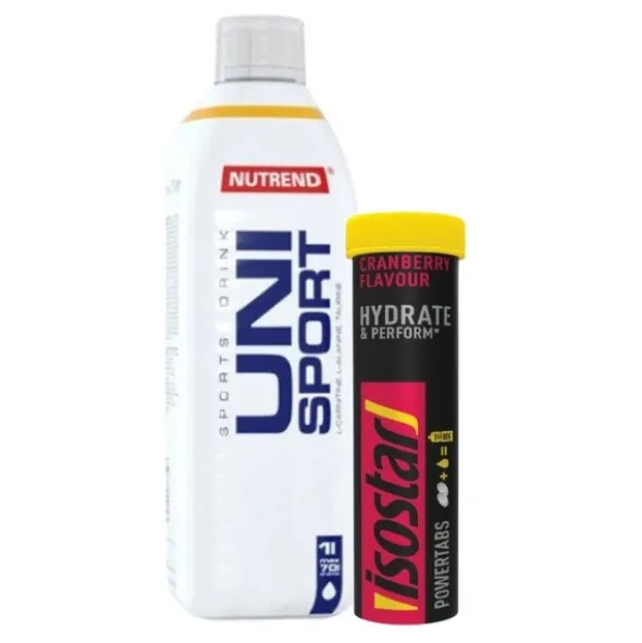 NUTREND Unisport 1000 ml + ISOSTAR Powertabs 120 g