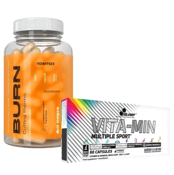 OLIMP Vita Min Multiple Sport 60 kaps + nowmax® Burn Cutting Thermo 60 kaps