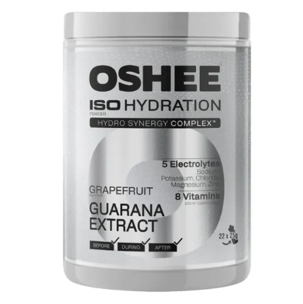 OSHEE ISO Hydration Powder Jar + Guarana 550 g