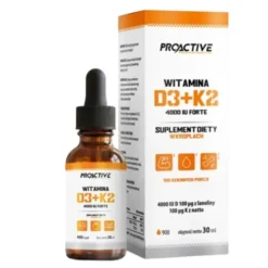 PROACTIVE Vitamin D3 4000 IU + K2 Forte Krople 30 ml