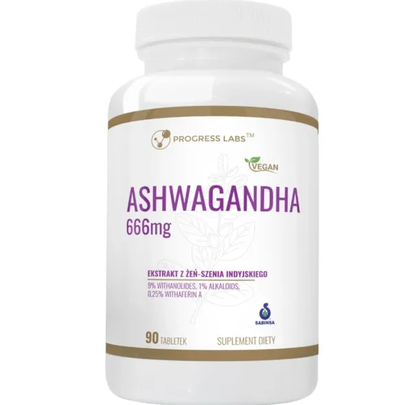 PROGRESS LABS Ashwagandha Extract 666 mg 90 tabs