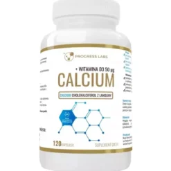 PROGRESS LABS Calcium + Witamina D3 120 kaps