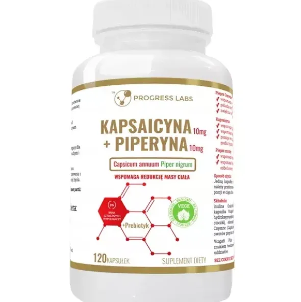 PROGRESS LABS Kapsaicyna + Piperyna 120 kaps